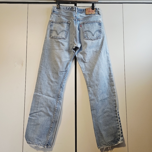 Levis | Worn In Vintage 501 Cotton Straight Leg Jeans Size 33 - Picture 3 of 13